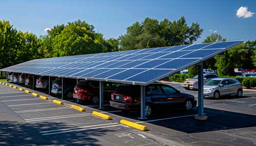 Modernes Solar-Carport System